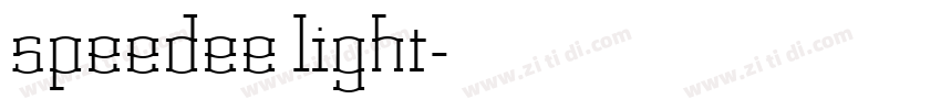 speedee light字体转换 speedee light字体转换